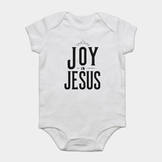 Joy in Jesus Baby Bodysuit by Frank Ring